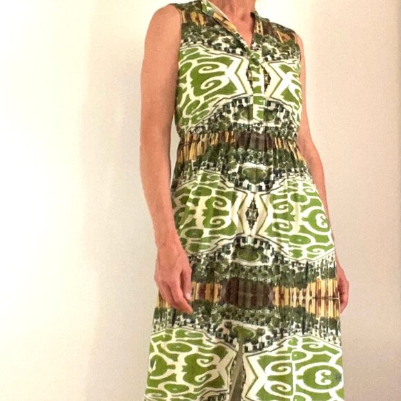 Alice + Olivia floor length sleeveless maxi dress park green space garden 6 US - Picture 12 of 16